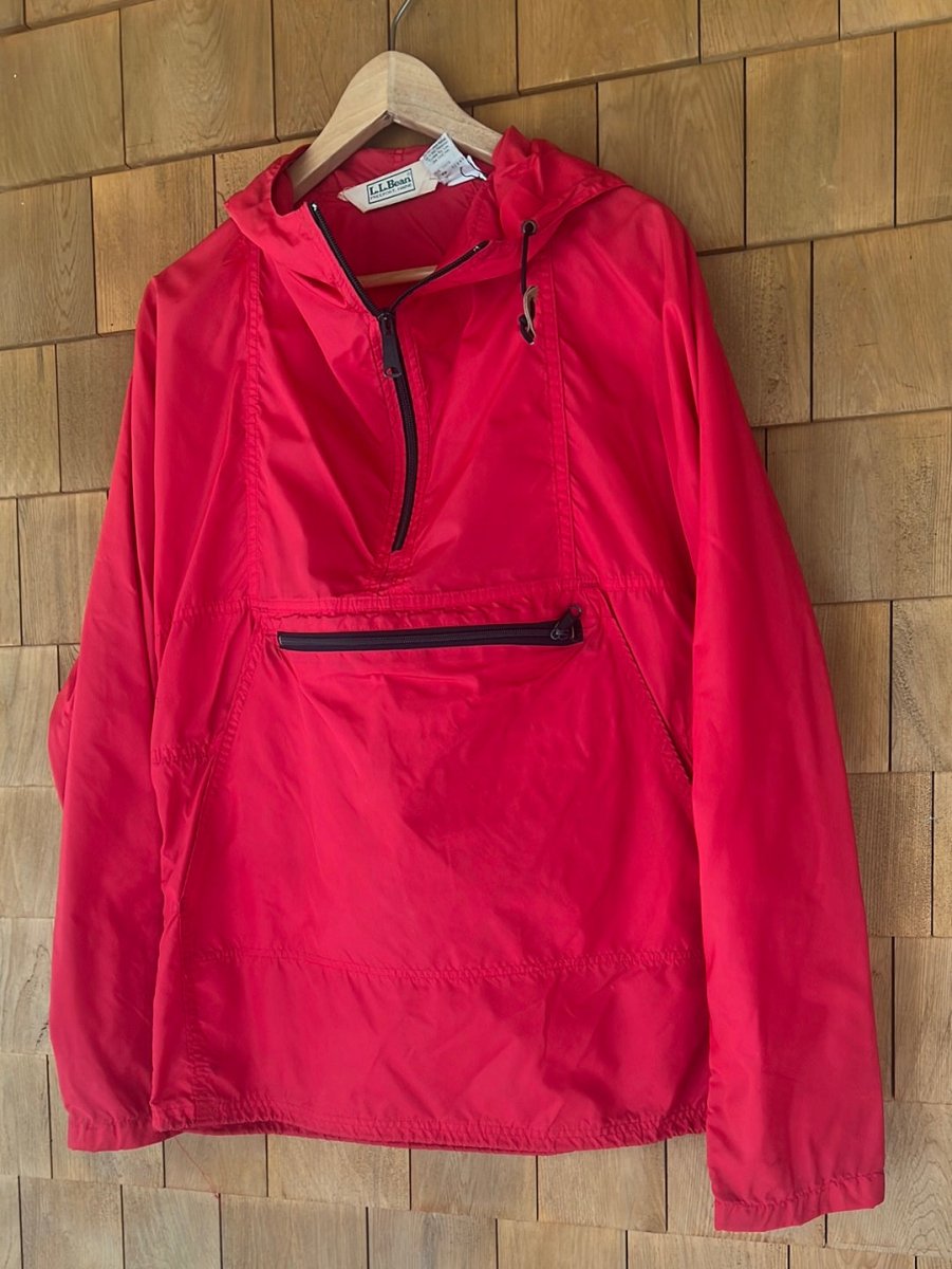 Vintage LL BEAN Windbreaker - Red - Diamonds & Rust