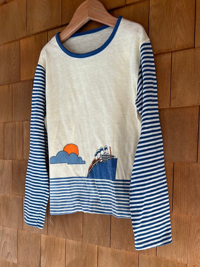 Vintage Mod Striped Long Sleeve - Diamonds & Rust