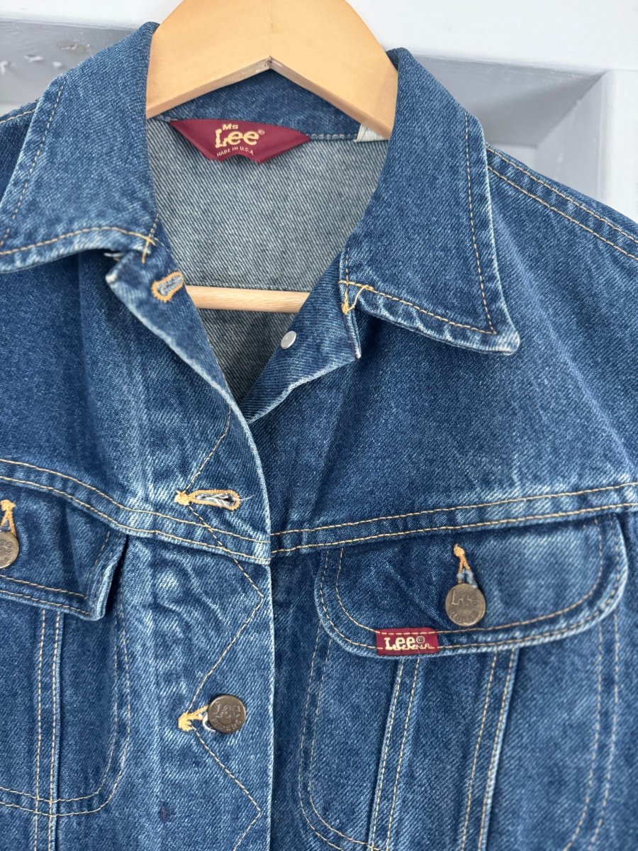 Vintage Ms LEE Denim Jacket - Diamonds & Rust