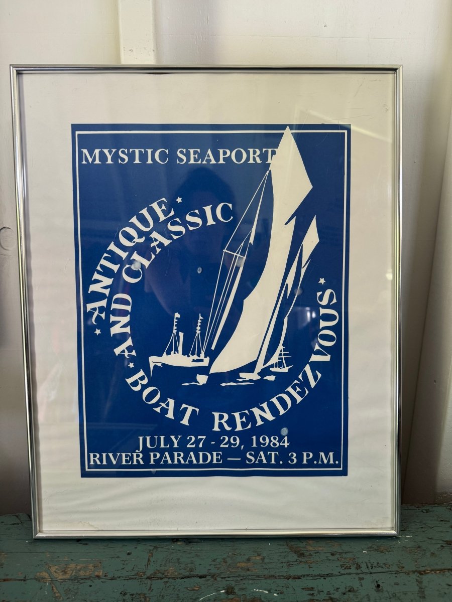 Vintage Mystic Seaport Boat Rendezvous Print - 1984 - Diamonds & Rust