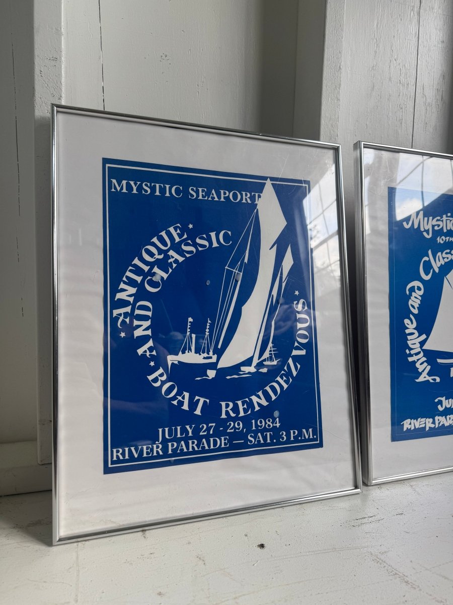 Vintage Mystic Seaport Boat Rendezvous Print - 1984 - Diamonds & Rust