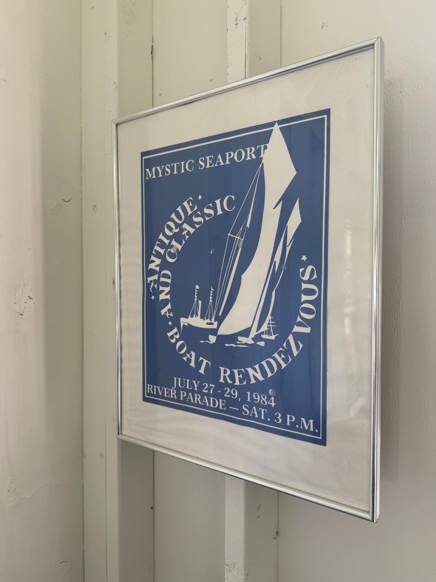 Vintage Mystic Seaport Boat Rendezvous Print - 1984 - Diamonds & Rust