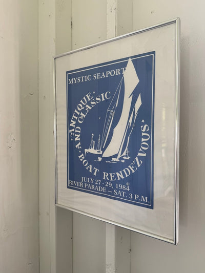 Vintage Mystic Seaport Boat Rendezvous Print - 1984 - Diamonds & Rust
