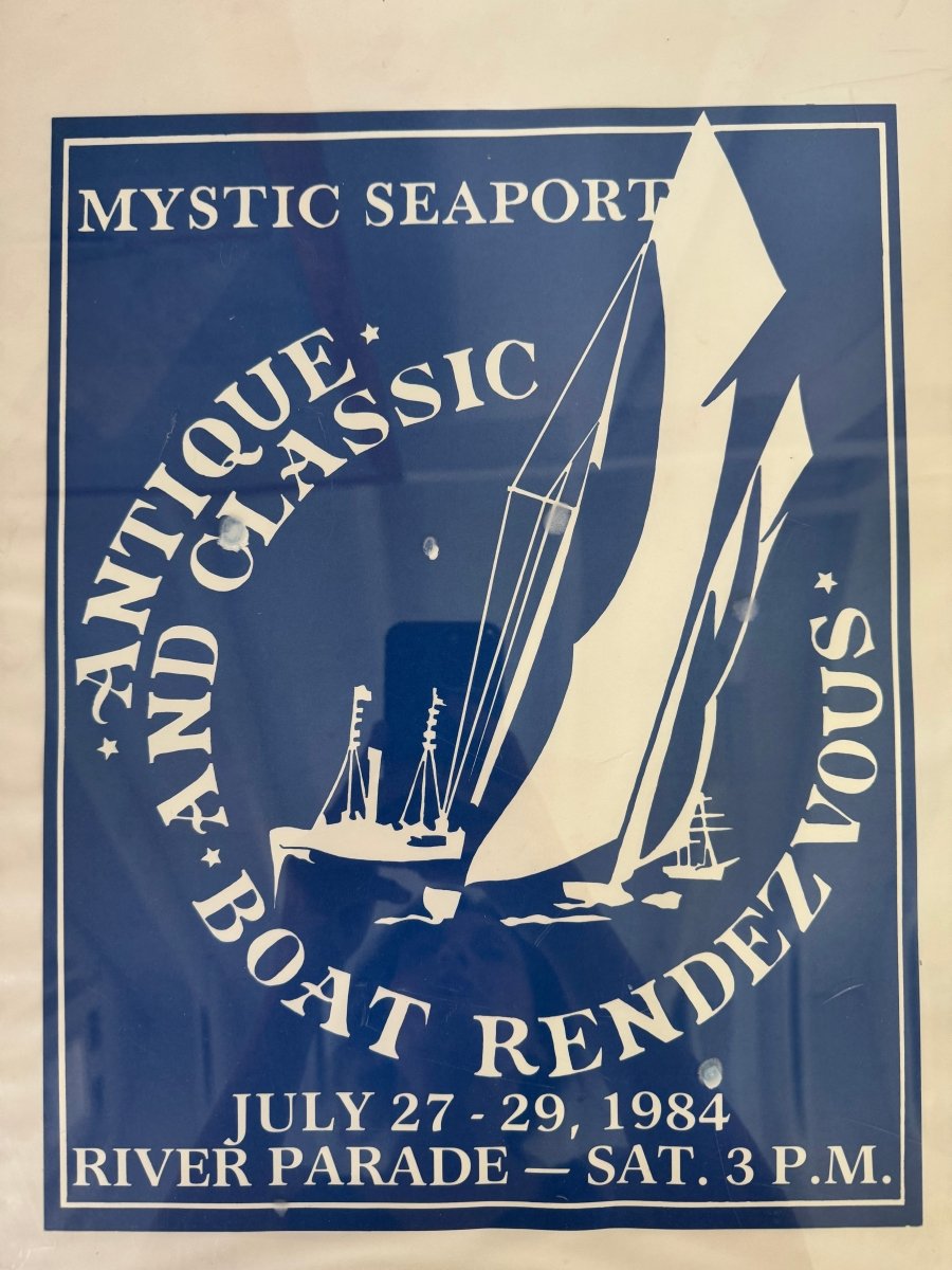 Vintage Mystic Seaport Boat Rendezvous Print - 1984 - Diamonds & Rust