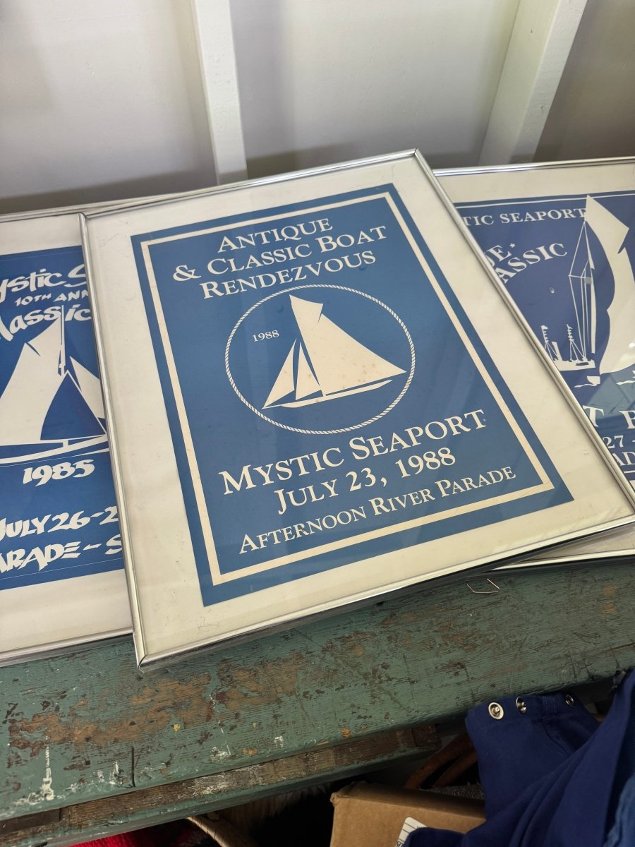 Vintage Mystic Seaport Boat Rendezvous Print - 1985 - Diamonds & Rust