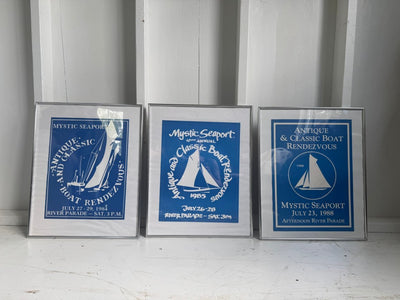 Vintage Mystic Seaport Boat Rendezvous Print - 1988 - Diamonds & Rust