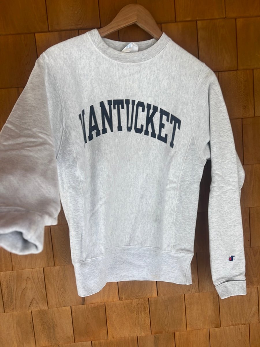 Vintage NANTUCKET Reverse Weave Champion Sweatshirt - Diamonds & Rust
