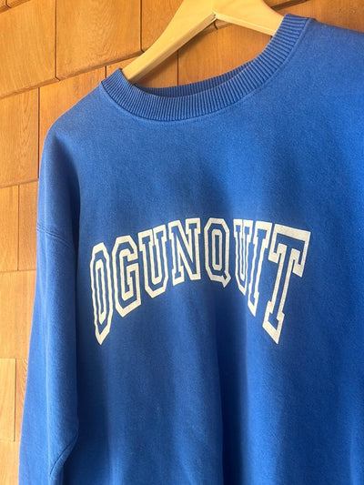 Vintage Ogunquit Crew Neck Sweatshirt - Blue - Diamonds & Rust