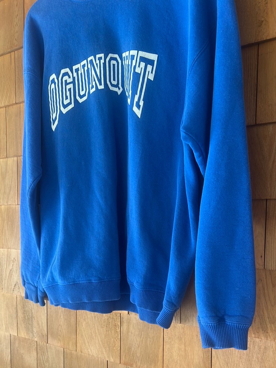 Vintage Ogunquit Crew Neck Sweatshirt - Blue - Diamonds & Rust