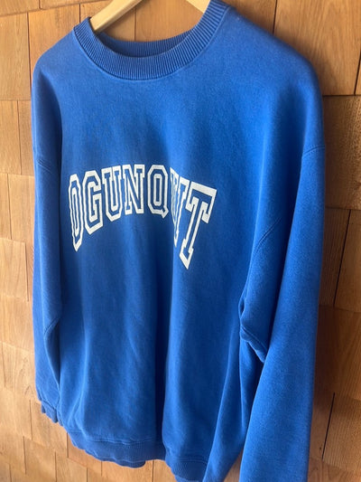 Vintage Ogunquit Crew Neck Sweatshirt - Blue - Diamonds & Rust