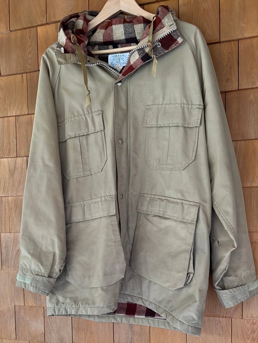 Vintage ORVIS Blanket Lined Parka - Tan - Diamonds & Rust