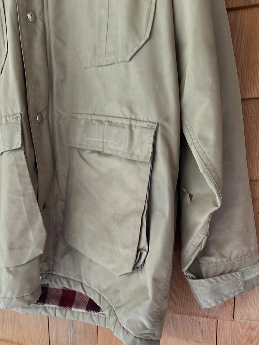 Vintage ORVIS Blanket Lined Parka - Tan - Diamonds & Rust