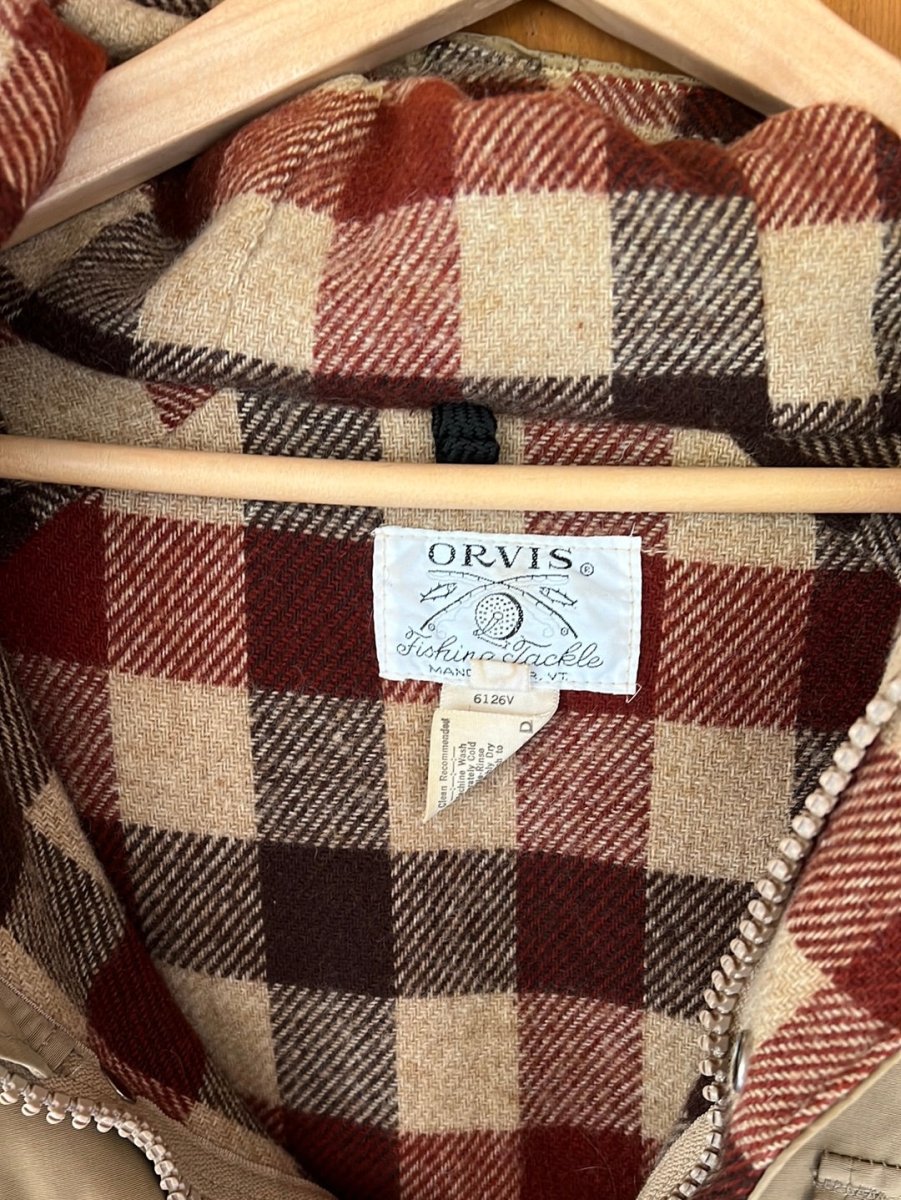 Vintage ORVIS Blanket Lined Parka - Tan - Diamonds & Rust