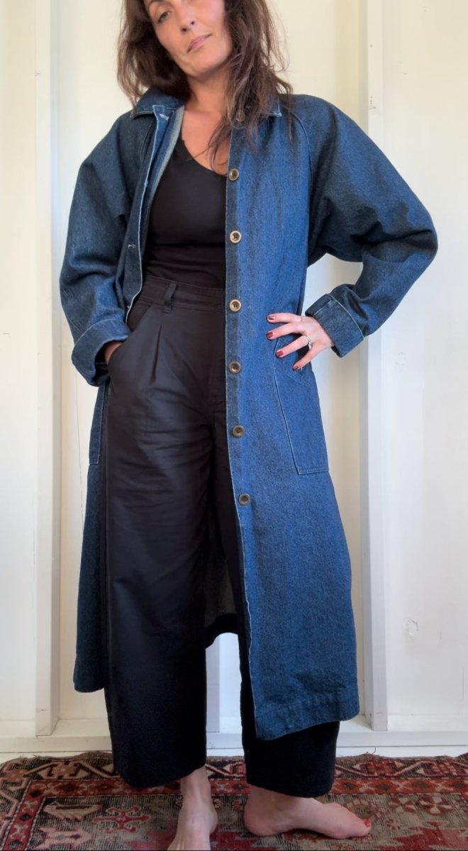 Vintage Osh Kosh Denim Duster - Diamonds & Rust