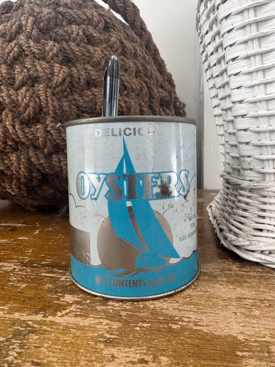 Vintage Oyster Tin 16oz - Diamonds & Rust