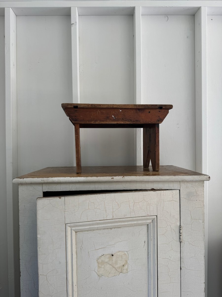 Vintage Painters Step Stool - Diamonds & Rust