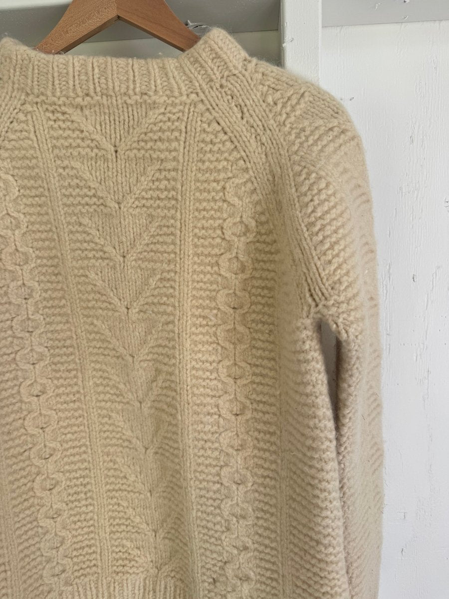 Vintage Pure Wool Fisherman's Sweater - Diamonds & Rust