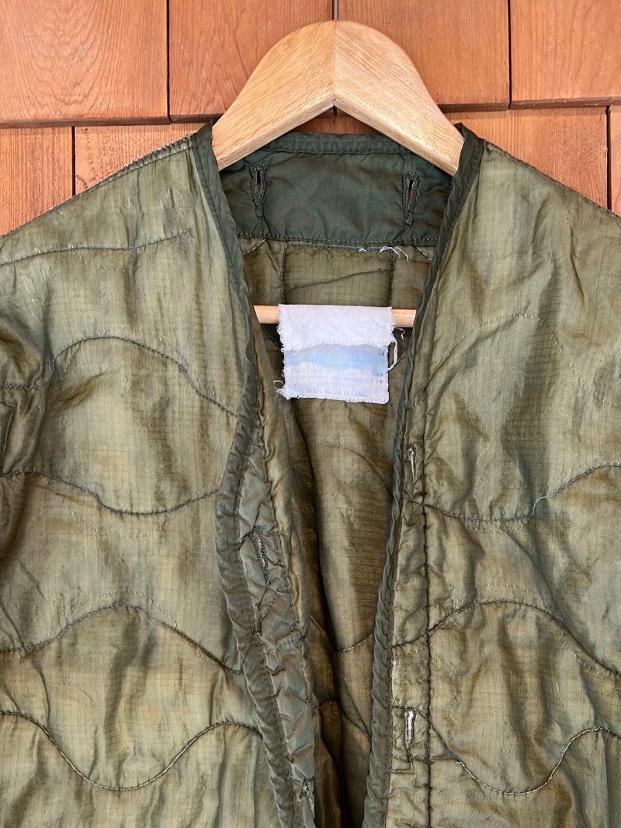 Vintage Quilted Liner Coat - Medium - Diamonds & Rust