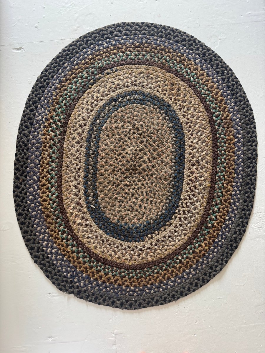 Vintage Rag Rug - Blues - Diamonds & Rust