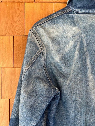 Vintage Roebucks Blanket Lined Denim Chore Coat - Diamonds & Rust