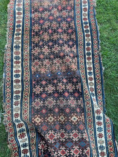 Vintage Runner 8'x 3' - Diamonds & Rust