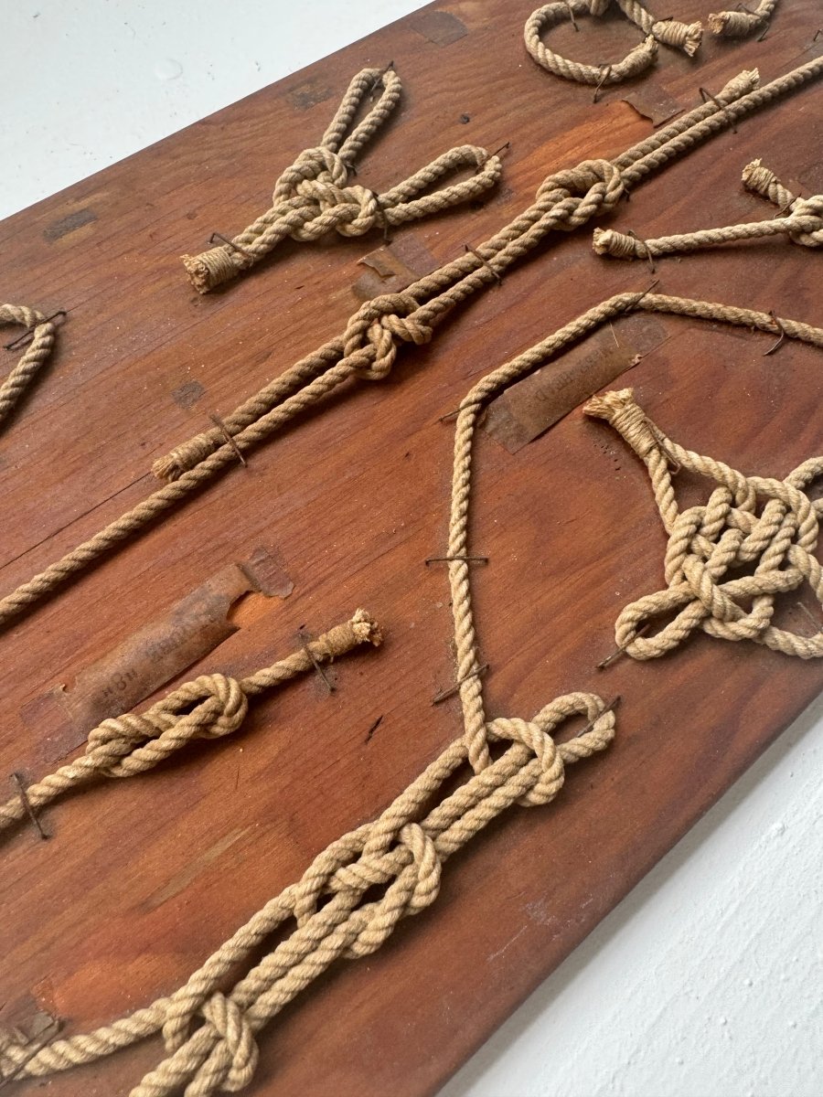 Vintage Sailor's Knot Board - Diamonds & Rust