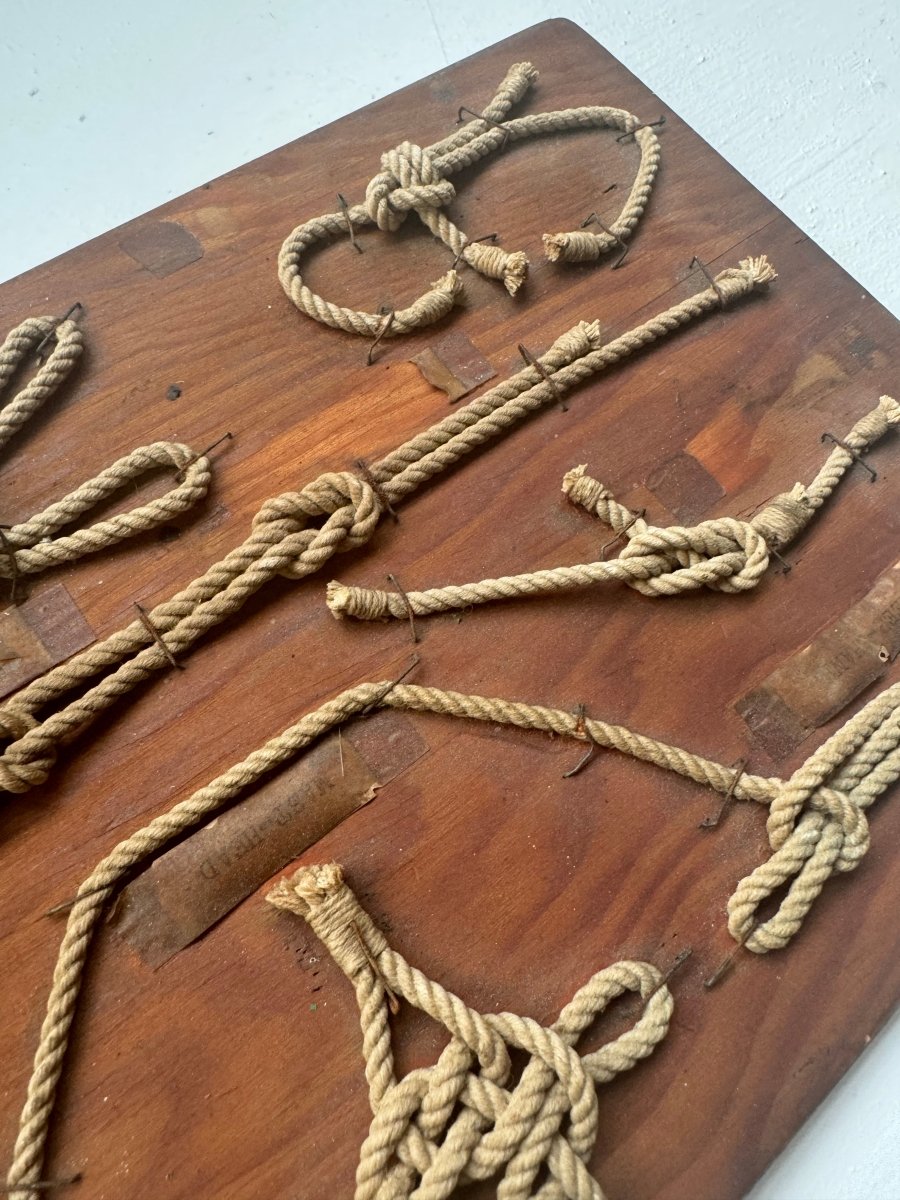 Vintage Sailor's Knot Board - Diamonds & Rust