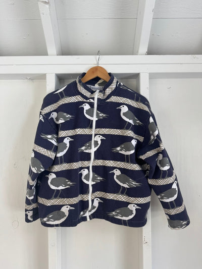 Vintage Seagull Zip Up Sweatshirt - Navy - Diamonds & Rust