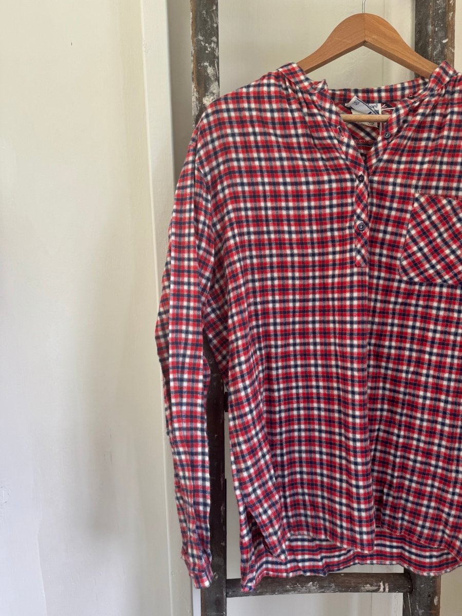 Vintage Ship ’n Shore Flannel Pop Over - Diamonds & Rust