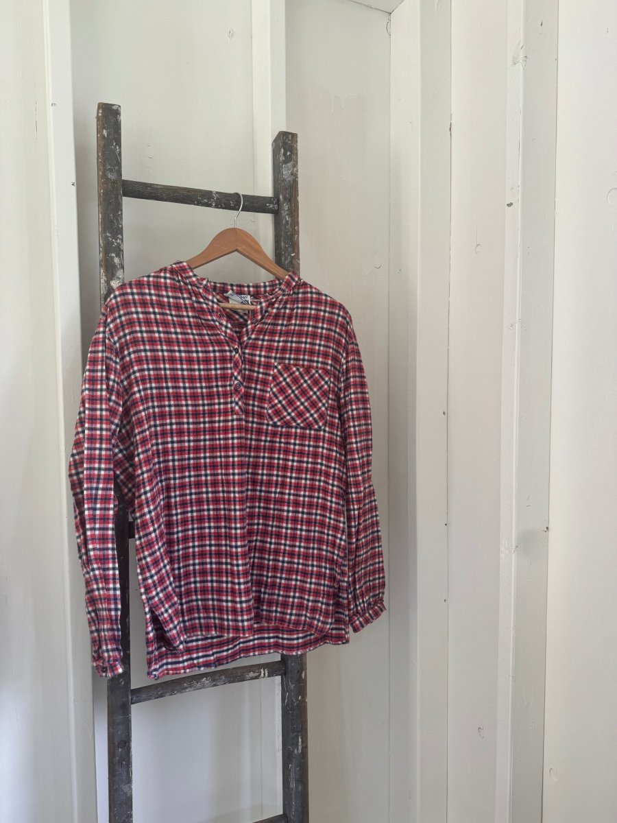 Vintage Ship ’n Shore Flannel Pop Over - Diamonds & Rust