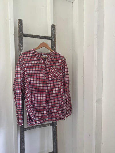 Vintage Ship ’n Shore Flannel Pop Over - Diamonds & Rust