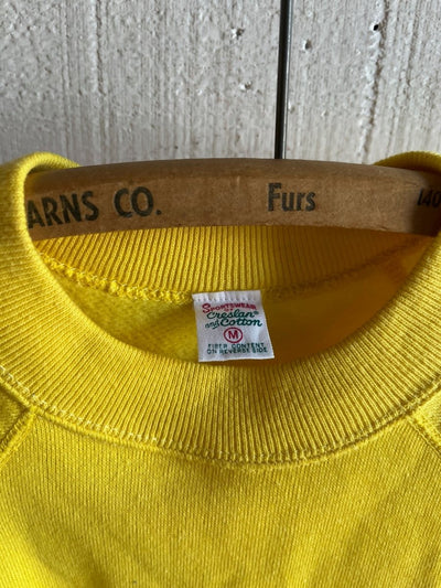 Vintage Short a sleeve Raglan Sweatshirt - Yellow - Diamonds & Rust