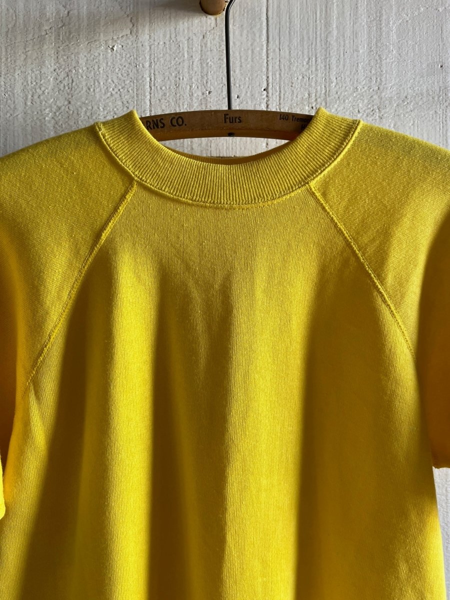 Vintage Short a sleeve Raglan Sweatshirt - Yellow - Diamonds & Rust