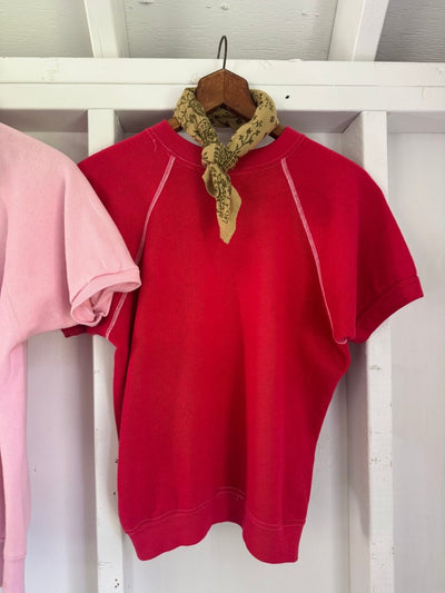 Vintage Short Sleeve Raglan - Red - Diamonds & Rust