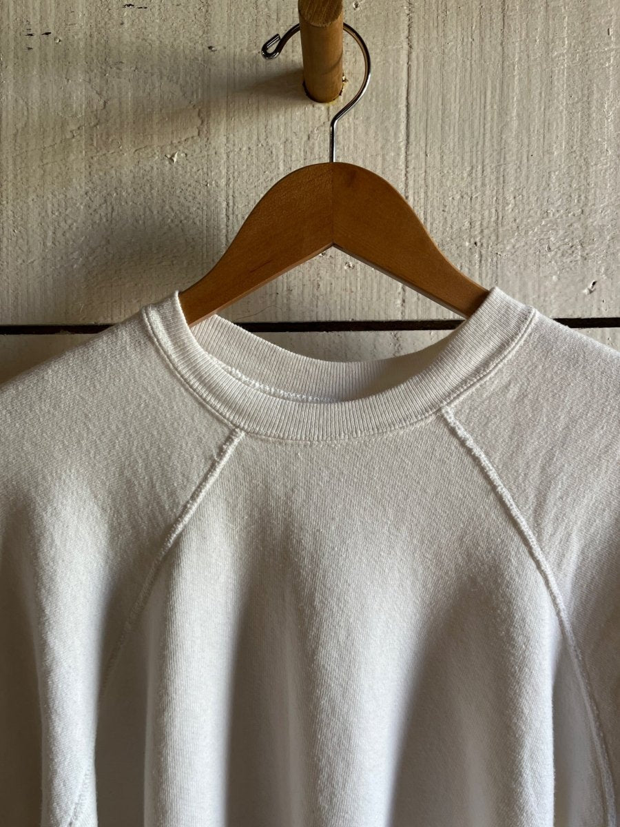 Vintage Short Sleeve Raglan Sweatshirt - White - Diamonds & Rust