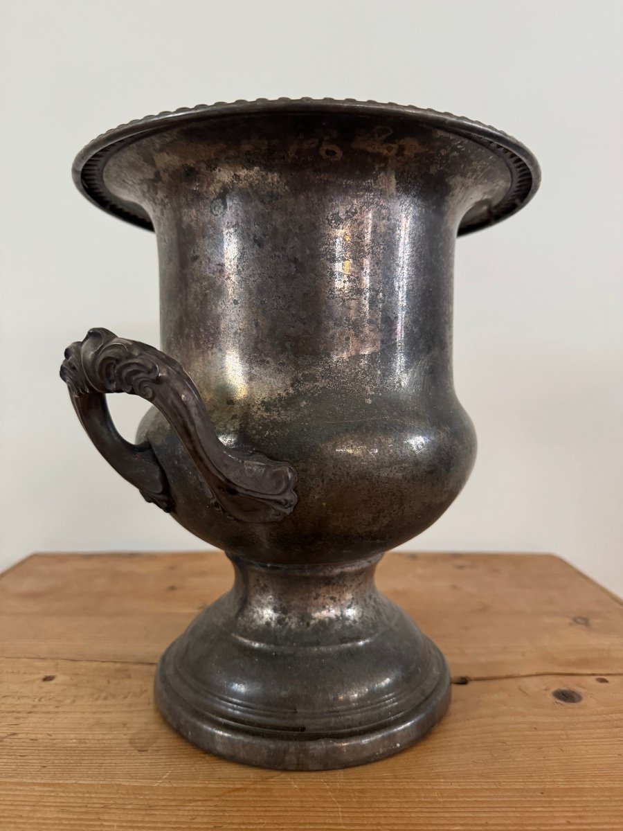 Vintage Silver Plated Wine Holder - Diamonds & Rust
