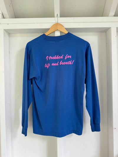 Vintage Ski Trek '90 Long Sleeve Tee Shirt - Diamonds & Rust