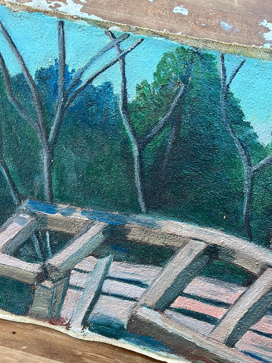 Vintage Still Life Canvas Painting - Diamonds & Rust