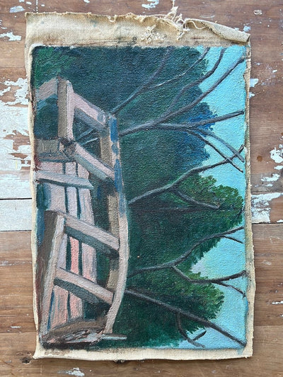 Vintage Still Life Canvas Painting - Diamonds & Rust