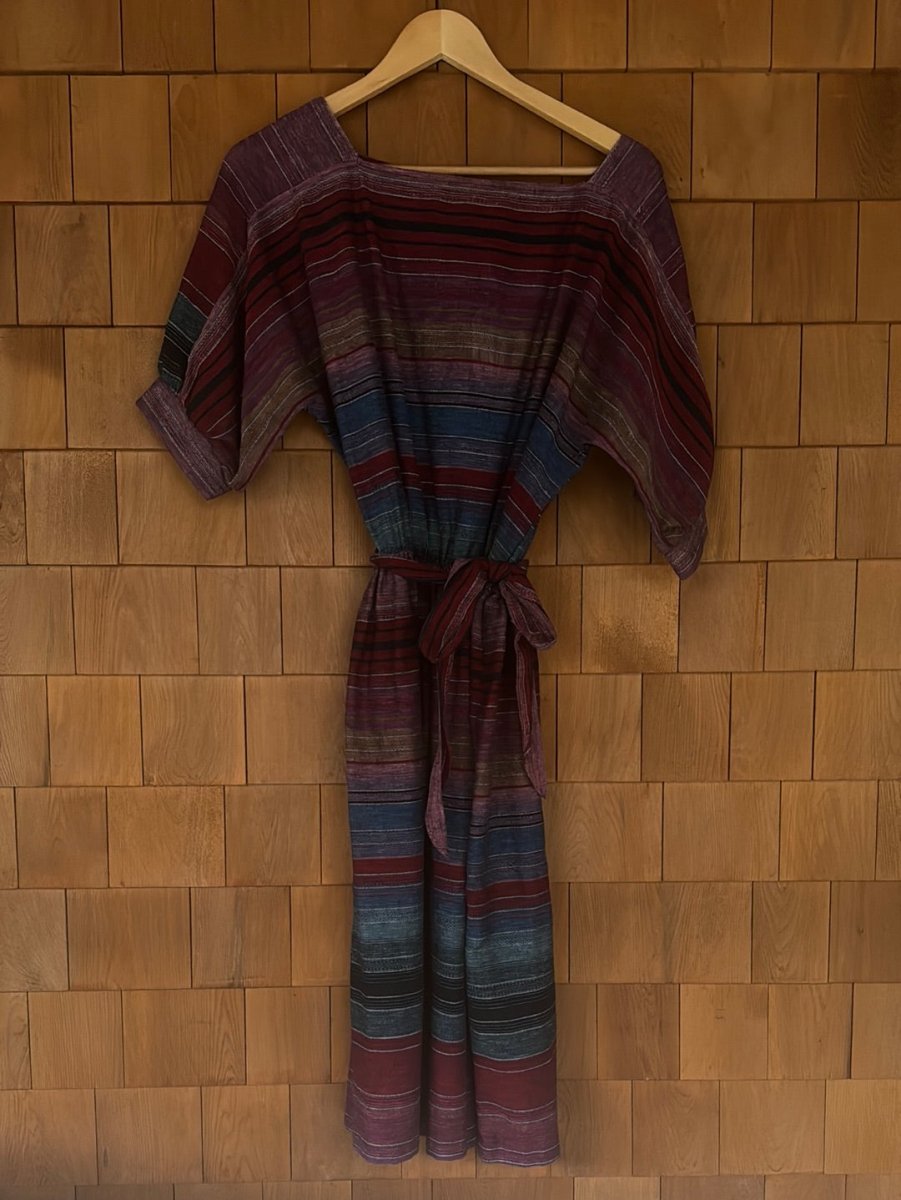 Vintage Striped Dress - Diamonds & Rust