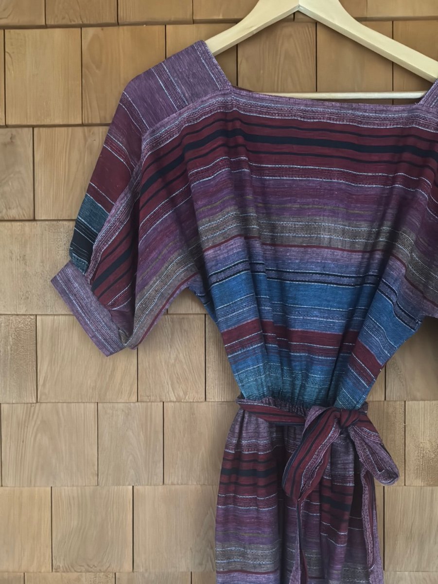 Vintage Striped Dress - Diamonds & Rust