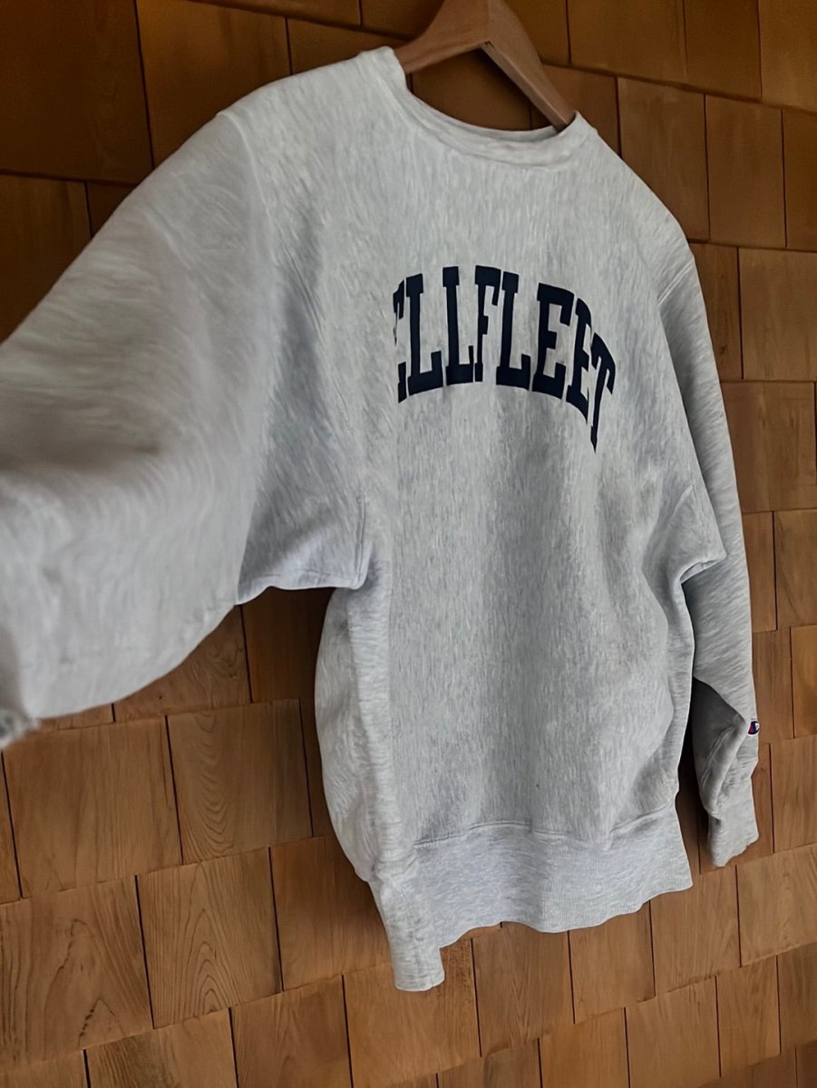 Vintage WELLFLEET Reverse Weave Champion Sweatshirt - Diamonds & Rust