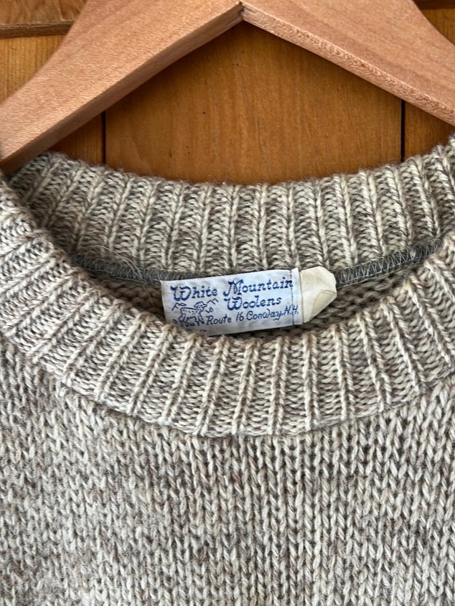 Vintage White Mountain Woolens Wool Sweater - Oatmeal - Diamonds & Rust