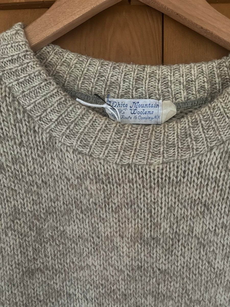 Vintage White Mountains Woolens Sweater - Oatmeal - Diamonds & Rust