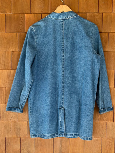 Vintage Women's Denim Chore Coat - Diamonds & Rust