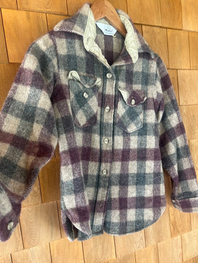 Vintage Women's Woolrich Plaid Shirt - Diamonds & Rust