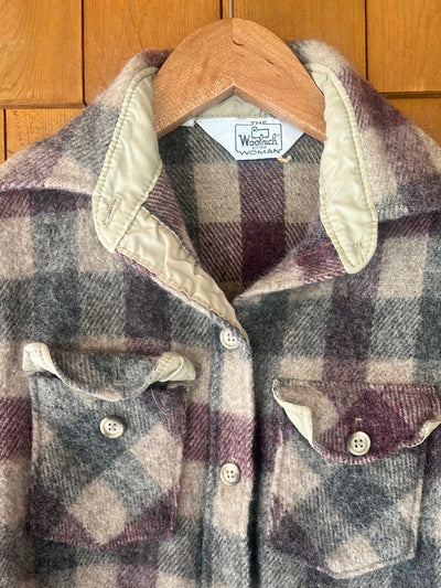 Vintage Women's Woolrich Plaid Shirt - Diamonds & Rust