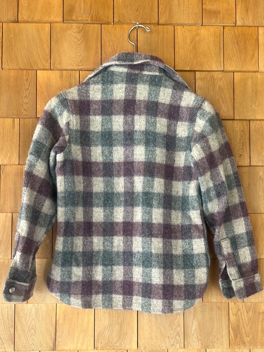 Vintage Women's Woolrich Plaid Shirt - Diamonds & Rust