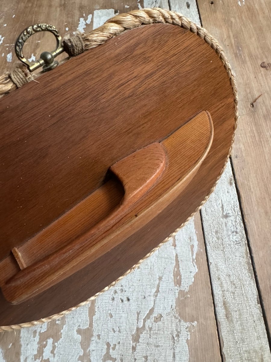 Vintage Wooden Boat Plaque - Diamonds & Rust