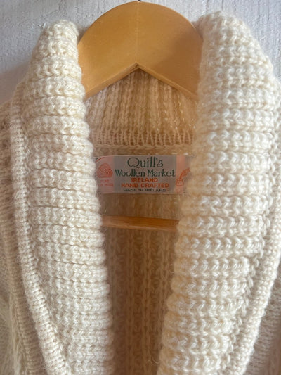 Vintage Wool Fishermen's Sweater - Diamonds & Rust